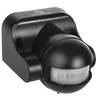 Image de Détecteur de mouvement PIR infrarouge Maclean MCE358 B noir IP44 portée 12m charge max. 800-1200W