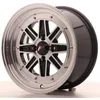 Image de 1 jante alu Japan Racing JR31 15x7.5 ET20 4x100 Black Machined avec bague 731