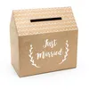 Image de Urne de mariage - NO NAME - Just Married - Kraft - Décoration de fête - Mixte - Adulte - Urne décorative