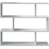 Image de Bibliothèque étagère basse coloris Blanc - longueur 110 x Hauteur 97 x Profondeur 25 cm
