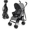 Image de Poussette Canne Kinderkraft TIK légère compacte pliage rapide avec position allongée roues increvables Gris