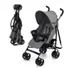 Image de Kinderkraft tik poussette légère, ne pèse que 6,5 kg, poussette de voyage, facile à pince, dossier réglable en position allongée, de la 6 mois, poids maximum jusqu'à 17kg, gris KSTIK000GRY0000