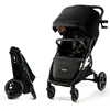 Image de Poussette canne jusquà 27 kg Kindercraft MITZY Pliage dune seule main Grandes roues amorties sans gonflage Noir
