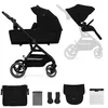 Image de KINDERKRAFT - Poussette combinée YOXI - 4 roues - Noir
