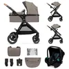 Image de KINDERKRAFT - Poussette combinée ESME - 4 roues - Beige