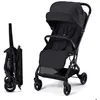 Image de Poussette Canne Kinderkraft INDY 3 légère pliage une main CLICK & FOLD roues TPR frein central Noir