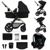 Image de KINDERKRAFT - Poussette combinée MOOV 2 XL - 4 roues - Noir