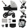 Image de KINDERKRAFT - Poussette combinée MOOV 2 XL - 4 roues - Gris