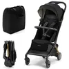 Image de Poussette Canne Kinderkraft PILOT 2 compacte pliable cabine avion légère jusqu’à 22 kg Noir