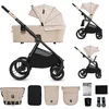 Image de Poussette 2-en-1 jusqu’à 27 kg Kinderkraft NEA 2 BIZUU siège réversible roues increvables pliage compact Whisper Dune