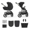 Image de KINDERKRAFT - Poussette multifonction - PRIME 3 - 2 en 1 - 4 roues - noir