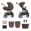 Image de KINDERKRAFT - Poussette multifonction - PRIME 3 - 2 en 1 - 4 roues - marron