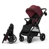 Image de Poussette Kinderkraft GRANDE 2 bébé citadine pliage facile dossier inclinable suspension roues EVA 22 kg bourgogne