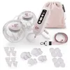 Image de Tire lait Kinderkraft GENTLEFLOW électrique double batterie 1800 mAh téterelles incluses transport facile 180 ml rose