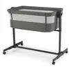 Image de Lit Cododo Kinderkraft NESTEE UP 2 avec fixation au lit parental et hauteur réglable Gris clair