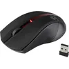 Image de Rebeltec Galaxy Souris optique 3 boutons sans fil 2.4 GHz récepteur sans fil USB rouge