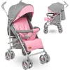 Image de Poussette bébé canne compacte LIONELO Irma - De 6 à 36 mois - Ceinture 5 points de sécurité - Rose