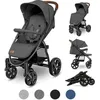 Image de Poussette canne universelle LIONELO Annet - Jusquà 22 kg - Sécurité 5 points dattache - Gris graphite