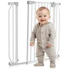 Image de Barrière de sécurité bébé LIONELO Truus Slim - 75-105 cm - Fixation par pressio - Sans perçage - Ouverture à double sens - Gris