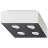 Image de Plafonnier mono 4 blanc acier minimaliste 11x24x24cm SL.0069