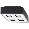 Image de Plafonnier Acier Noir/blanc Gu10 4 Mono
