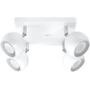 Image de Plafonnier Acier Blanc Gu10 4 Oculare