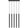 Image de Suspension - Sollux - PASTELO 5 - Noir - 5 ampoules - Design Moderne Boho