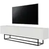 Image de Selsey veldio - meuble tv sur pieds noir - 175 cm - blanc Veldio