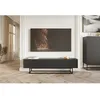 Image de Meuble TV sur pieds noir - VELDIO - 175 cm - noir