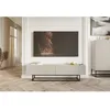 Image de Meuble TV sur pieds noir - VELDIO - 175 cm - gr ge