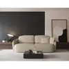 Image de Canapé convertible trois places - SAVOY - en tissu chenille beige