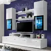 Image de Meuble Tv Mural Design "mini" 200cm Blanc