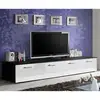 Image de Meuble Tv Design "duo" 200cm Blanc & Noir