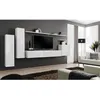 Image de Meuble TV - PRICE FACTORY - SWITCH I - Blanc brillant - Design contemporain - 1 porte abattante