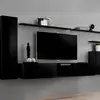 Image de Meuble Tv Mural Design "switch I" 330cm Noir