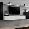 Image de Meuble Tv Mural Design "switch I" 330cm Noir & Blanc