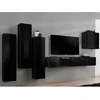 Image de Meuble Tv Mural Design "switch Ii" 270cm Noir