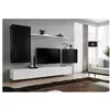 Image de Ensemble meuble TV mural - Switch II - 270 cm x 160 cm x 40 cm - Noir et blanc