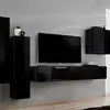 Image de Meuble Tv Mural Design "switch Iii" 330cm Noir