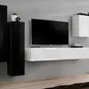 Image de Meuble Tv Mural Design "switch Iii" 330cm Noir & Blanc