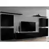 Image de Meuble Tv Mural Design "switch Iv" 320cm Noir