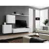 Image de PRICE FACTORY - Meuble TV SWITCH V design coloris blanc brillant. Meuble moderne et tendance pour votre salon.