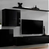 Image de Meuble Tv Mural Design "switch V" 250cm Noir