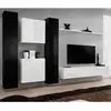 Image de Meuble Tv Mural Design "switch Vi" 330cm Noir & Blanc