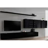Image de Meuble Tv Mural Design "switch Vii" 340cm Noir