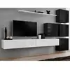 Image de Meuble Tv Mural Design "switch Ix" 310cm Blanc & Noir