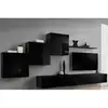 Image de Meuble Tv Mural Design "switch X" 330cm Noir