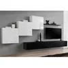 Image de Meuble Tv Mural Design "switch X" 330cm Blanc & Noir