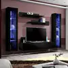 Image de Ensemble Meuble Tv Mural "fly A2" 260cm Noir