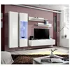 Image de Meuble TV mural - Fly V - 260 cm - 190 cm - Blanc - Contemporain